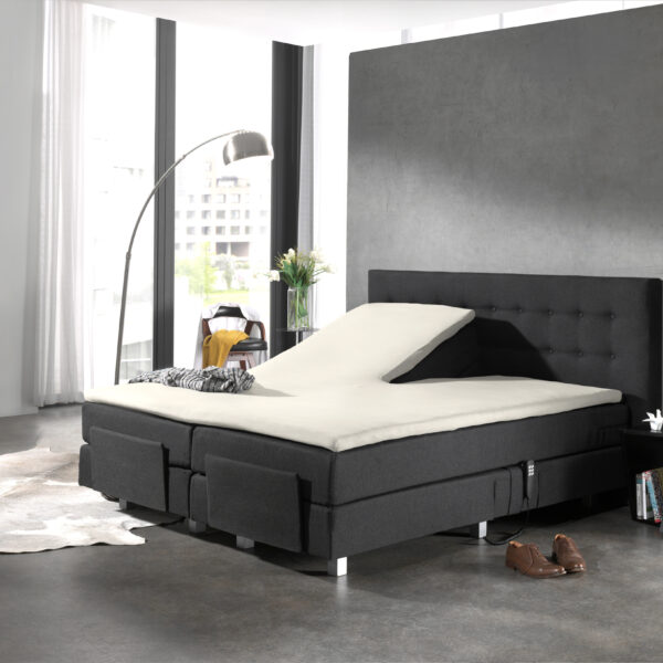 Splittopper Katoen Hoeslaken Creme 180 x 210